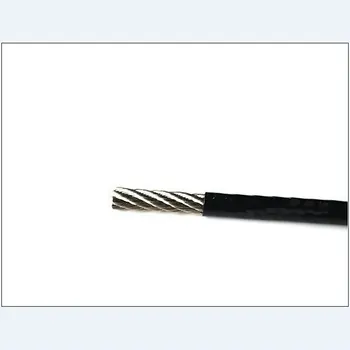 100M/Rola Diametru de 1,5 MM (1.2 MM Sârmă Înainte de Acoperire) Culoare Negru de Plastic din PVC de Acoperire 7X7 din Oțel Inoxidabil 304 cabluri