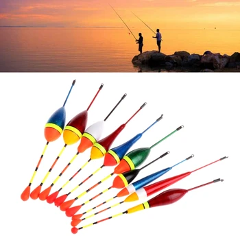 10buc Crap Flotoare de Pescuit Colorate Plutește Set Geamandura Bobber Stick Pentru Pește Aborda Verticale se Amestecă Dimensiune