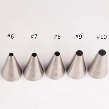 10BUC duze de Degivrare Conducte Crema Sfaturi de Decorare Set de Patiserie din Oțel inoxidabil Tort Instrumente Bakeware