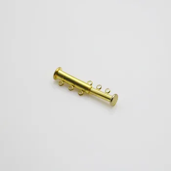 10BUC en-Gros 19x6mm Prelucrarea pieselor metalice 3-Rând buton plug Accesorii pentru Ornamente de Luare de Bijuterii de Design de Aur-Culoare DIY