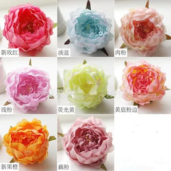 10buc/lot 12cm Artificiale Bujor Capete de Flori DIY de Flori de Mătase Cap Pentru Flori de Nunta de Decorare de Perete de Înaltă Calitate Flori