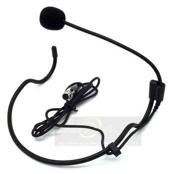 10BUC/LOT Mini XLR 4 Pini TA4F 4PIN HeadWorn Cu suport setul cu Cască Microfon Mic Mike Pentru SHURE Karaoke Wireless Transmitator BodyPack