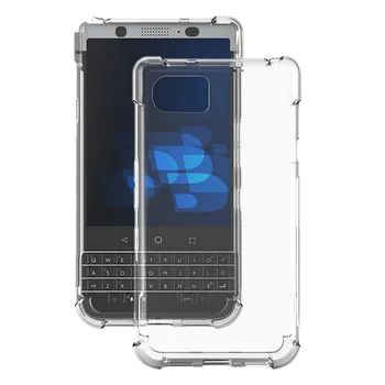 10BUC/LOT.transparent, rezistent la Șocuri și Anti-derapare TPU Gel Pielea moale Caz Acoperire Pentru BlackBerry KEYone Mercur DTEK70