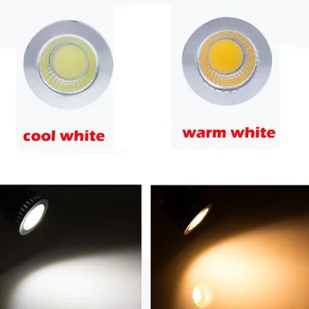 10buc Nouveau Haute Puissance Lampada MR16 Led-uri COB 6w 9w 12w Estompat Știulete de Led lumina Reflectoarelor Chaud Blanc Froid MR16 12VAmpoule