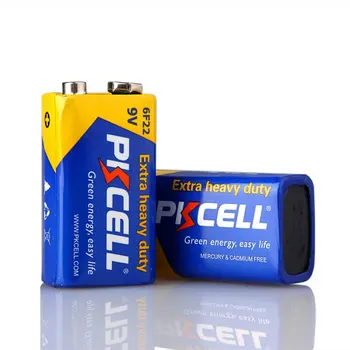 10buc*PKCELL Baterie 9V 6F22 Super Grele Baterii 9V PPP3 Non Baterie Reîncărcabilă pentru radio microfoane wireless etc