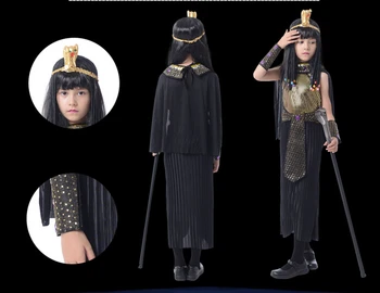 110-130cm Faraon al Egiptului cosplay copil fată băiat copil costume de Halloween costumesEgyptian Faraon costumecostume transport gratuit