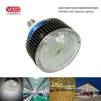 120w 150w 200w, 250w E27 E40 industriale cu led-uri de înaltă bay iluminat 100w, 120W, Bec LED Lampa Pentru Masina de Cusut,Facotry,Depozit