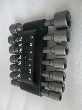 14pc Nutdrivers Putere Nut Driver Set Dual Metric MM&Standard SAE 1/4