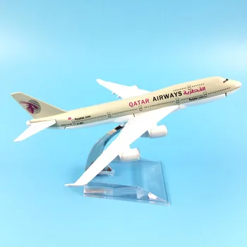 16cm Aliaj Metal de Aer QATAR Airways Boeing 747 B747 400 De companii Aeriene Model de Avion Avion Avion de Model w Stand Ambarcațiuni Cadou