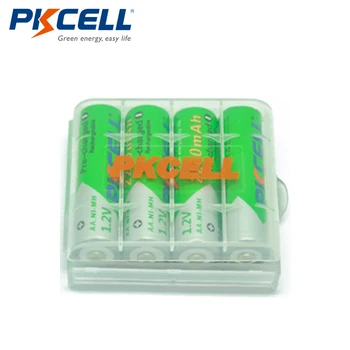 16Pcs*PKCELL AA 1.2 V 2200mAh Baterii Reîncărcabile Ni-MH 1.2 Volt 2A Scăzut de auto-descărcare de gestiune Baterias Bateria+ 4buc Baterii Cutii