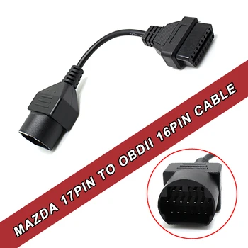 17 Pini la 16 Pini Cablu OBDII OBD2 Cablu Adaptor de Diagnostic Conector Pentru un Mazd