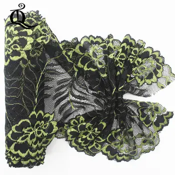 18cm 5yards lățime dantelă elastică elastic cusut panglica de flori model dantelă asieta sau tesatura de tricotat cu urzeală DIY Accesorii de Îmbrăcăminte