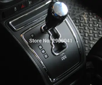 1x Interior Argintiu ABS Schimbătorului de Viteze Panoul de Viteze Garnitura Capac Cadru potrivit Pentru Jeep Compass 2011 2012 2013 2016 Car Styling