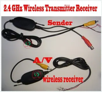 2.4 Ghz Wireless kit RCA AV AVIN Video Transmițător Receptor Inversă declanșa linie pentru dvd auto monitor GPS pentru masina din spate vedere aparat de fotografiat