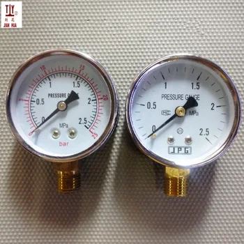 2,5 bar / Mpa presiune pompa de accesorii manual, manometru indicator de presiune
