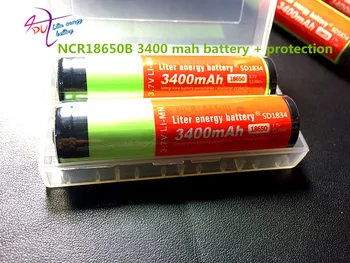2 BUC Original Nou 18650 NCR18650B 3400mAh 3.7 V Li-ion baterie Reîncărcabilă + transport Gratuit