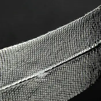 2 inch* 10m Folie de Aluminiu fibra de sticla de Evacuare Wrap Motocicleta de Eșapament Antet Rezistente la Căldură, Înfășurați Conducta de Evacuare Bandă