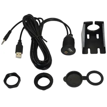 2 Metri Lungime USB & 3.5 mm AUX Extensia Flush Mount 6.5 Metri Cablu Audio
