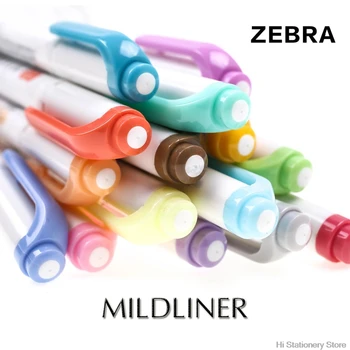 2017 1 buc Zebra MildLiner Marker Marker față-Verso Rotund Toe/Oblic Ușoară 15 de Culori pentru a Alege de Birou și Școala de Aprovizionare