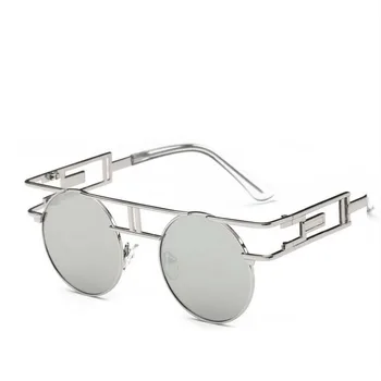 2017 Femei de Brand de Designer Unic Bărbați Gotic Ochelari Cadru Metalic Steampunk ochelari de Soare Vintage Oculos De Sol Feminino 12 culoare