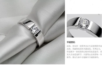 2017 fierbinte vinde moda strălucitoare CZ placat cu argint 925 barbati deget inele de nunta bijuterii cadou picătură de transport maritim de promovare om