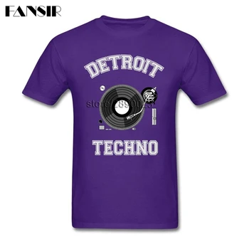 2017 Mai Noi Detroit Techno T Camasa Barbati Alba Cu Maneci Scurte-Personalizat Barbati Tricou Camisa Masculina De Peste Dimensiunea