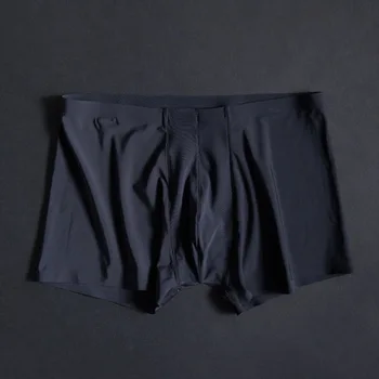 2017 moda pentru bărbați boxeri lenjerie de corp lapte de mătase lenjerie de corp fără Sudură goale sentiment de rece pantaloni lenjerie intima