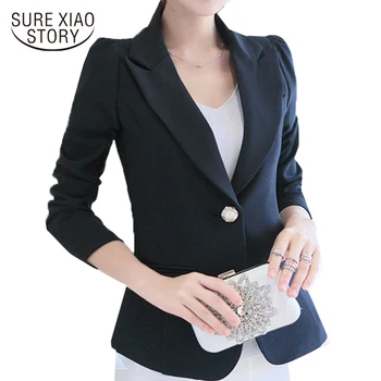 2017 noua moda toamna femei topuri cu maneci lungi office lady style solid jacheta femei, haine elegante, casual, slim uza D203 30