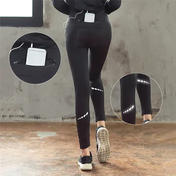 2017 Sexy Slim Negru Sport, Jambiere Femei Sală De Fitness, Pantaloni, Pantaloni De Yoga Leggins De Funcționare Dresuri Solduri Push-Up Sport