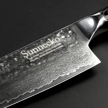 2017 Sunnecko 7 inch Stantoku Cuțit Japonez Damasc Bucătărie Cuțite Ascuțite Chef Instrumente de Tăiere Mâner din Lemn Pakka Afacere de Astăzi