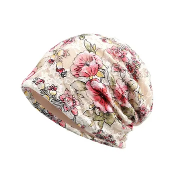 2017 Toamna Turban Pălării pentru Femei Căciuli de Eșapament Eșarfă Dublă Utilizare Capac Pentru Bărbați Moda Casual Moale Imprimare Unisex Bonete