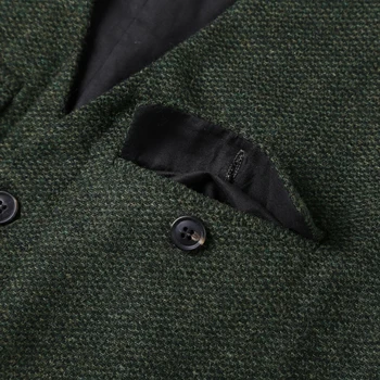 2018 Barbati slim militare de iarnă de brand casual, în stil European vesta vesta Mens nou armata verde de lână multi-buzunare costum vesta