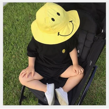 2018 Copilul Copil Pălărie De Soare Copil Capac Nou-Născut Fotografie Elemente De Recuzită De Primăvară-Vară În Aer Liber Largă Refuz Fata De Copil Pălărie De Plajă Găleată Pălărie