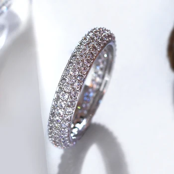 2018 cz rotund deget inelul de cerc Nou design elegant de bijuterii cu mici cubic Zirconia china en-gros bijuterii ieftine pentru femei