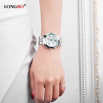 2018 LONGBO Brand de Lux Ceas de Moda pentru Femei Casual din Oțel Inoxidabil Trupa Cuarț Ceasuri de Afaceri Montre Femme Relogio Ceas