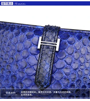 2018 Nou, Autentic/Real python piele de timp dimensiunea femei portofele si geanta Verde, Albastru, Galben, Violet card de credit banca