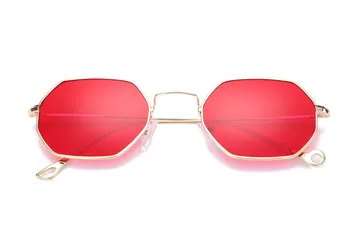 2018 Nou Cadru Metalic Oglindă Optice, Ochelari de Soare Femei Clasic Hexagon Pătrat Clar ochelari de Soare pentru Barbati Brand de Moda Designer de 372R