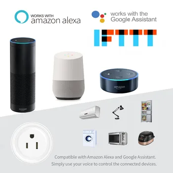 2018 Noul Smart Wifi, Socket NE-Priza de Putere Mobile APP Control de la Distanță Funcționează cu Amazon Alexa Google Acasa pentru Viața Inteligentă