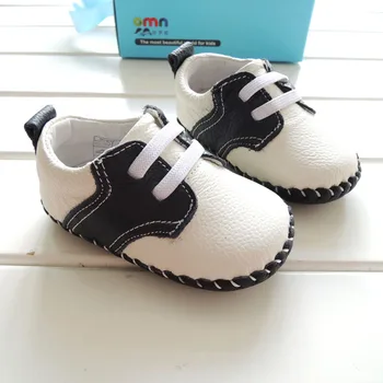 2018 OMN Brand Baieti frumosi din Piele Pantofi pentru Sugari Copil Pantofi de Interior, Talpa Moale Pantofi de Copil Prewalkers