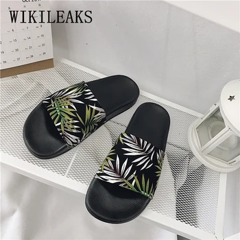 2018 pantofi de vara pentru femeie acasă papuci femei designer de brand de lux diapozitive plaja pantofi platforma drăguț papuci femei terlik pantufa
