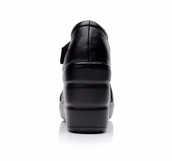 2018 primavara toamna din piele pentru femei de moda tocuri înalte, pompe de pene de culoare neagră de sex feminin pantofi platforma