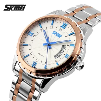 2018 SKMEI Brand de Moda Casual cuarț ceas barbati brand de lux ceasuri de mana militare plin de oțel barbati ceas relogio masculino