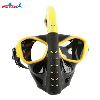 2018 Străin design subacvatice Snorkel Anti Ceata Fata Complet Respiratorii snorkeling masca de scufundări masca pentru adult 180 de vedere