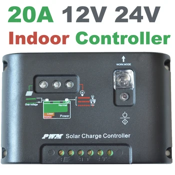 20A Controler Solar 12V 24V panou solar baterie controler de încărcare cu temporizator de control pentru solar home sistem de iluminat cu led 20I