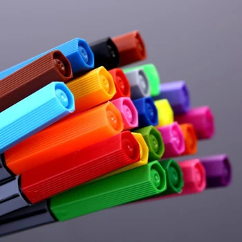 24 de Culori 0,4 mm Fineliner Pixuri Extrafin Marker pe Baza de Apa Asortate Cerneală Arte Desen pentru Copii Graffiti Cârlig Fibre Pixuri