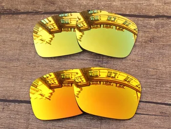 24K Aur & Fire Red 2 Perechi Polarizat Lentile de Înlocuire pentru Autentic Holbrook ochelari de Soare Cadru UVA si UVB