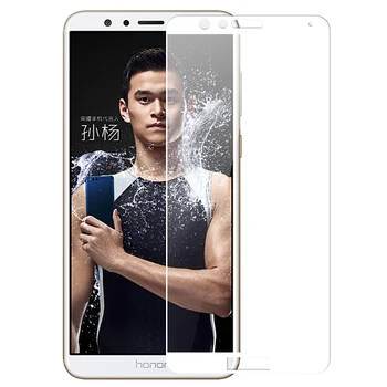 25 Buc/Lot Complet Capacul Protector de Ecran Pentru Huawei Honor 7X BND-L21 Acoperire Completă Folie de Protectie din Sticla Temperata cu Amănuntul