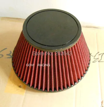 2688-1 mașină roșie filtru de aer cu câmpia PU de sus și de 152mm gât universal pentru priza de aer de inducție kituri filtru de carbon knopel astra