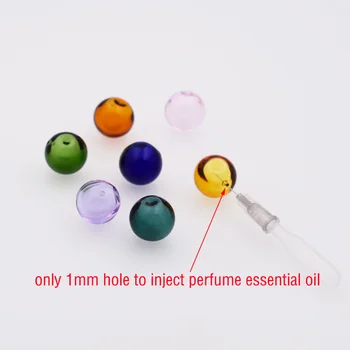 28pieces 16mm mingea Difuzor de Parfum Reîncărcabile manual de Ulei Esential pentru Aromaterapie minge de sticlă Sticlă de bijuterii pandantiv de sticlă