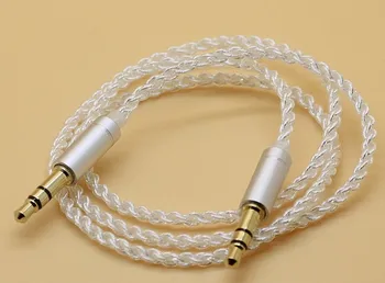 3.5 mm tată-tată cablu audio 3.5 mm 3.5 mm placat cu argint lungime cablu:50cm